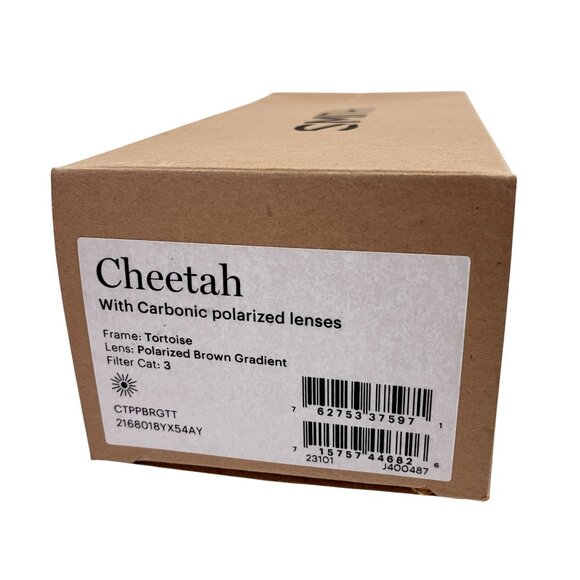 Smith Optics Cheetah Sunglasses Tortoise Polarized Brown Gradient Lens NEW - Picture 6 of 7